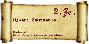 Ujvári Zsuzsanna névjegykártya